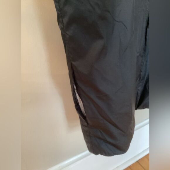 EILEEN FISHER SIZE SMALL BLACK LONG REVERSIBLE ZIP FRONT FULL LENGTH PUFFER COAT - Picture 7 of 11